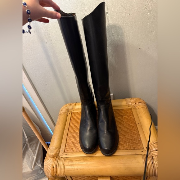 Shoes - Elegant Black Over the Knee Boots